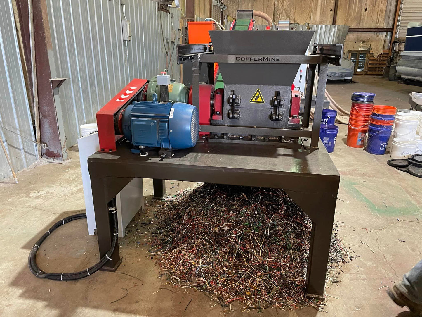 Copper Preshredder CT-910 CopperMine wire shredder and cable cutter