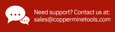 CopperMine support and contact us link