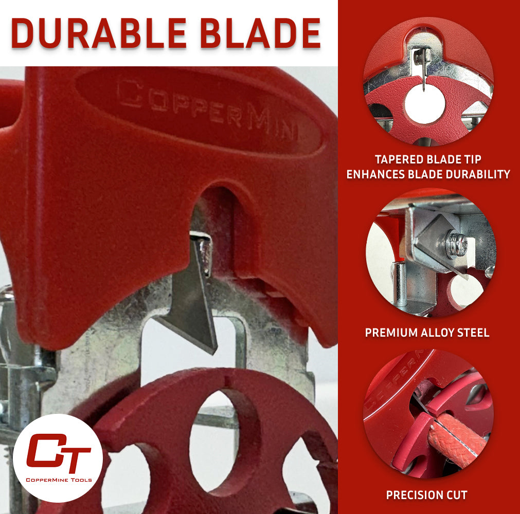 handheld wire stripper blade, replacement blade CT-102, CopperMine replacement blade, utility knife blade, wire stripper blade