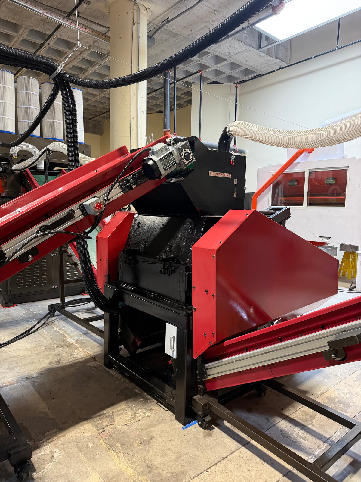 CopperMine CT-630 75 HP industrial copper granulator for high-volume copper wire processing