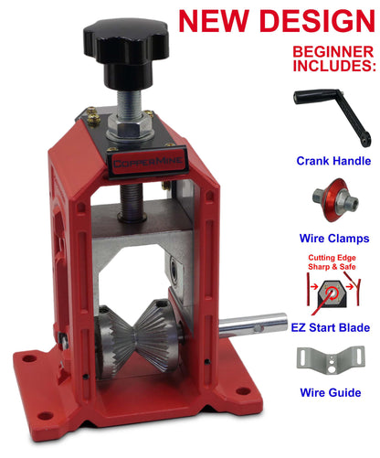 CopperMine Beginner Manual Hand Crank Copper Wire Stripping Machine