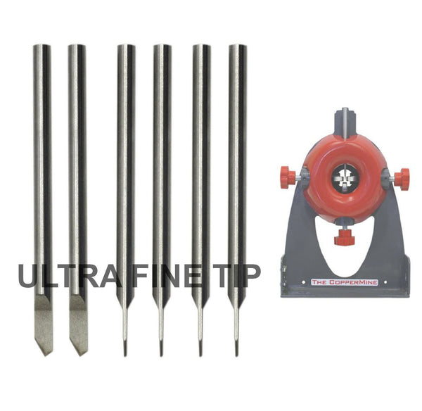 6 Ultra Fine Tip Replacement Blades For CopperMine Model 210